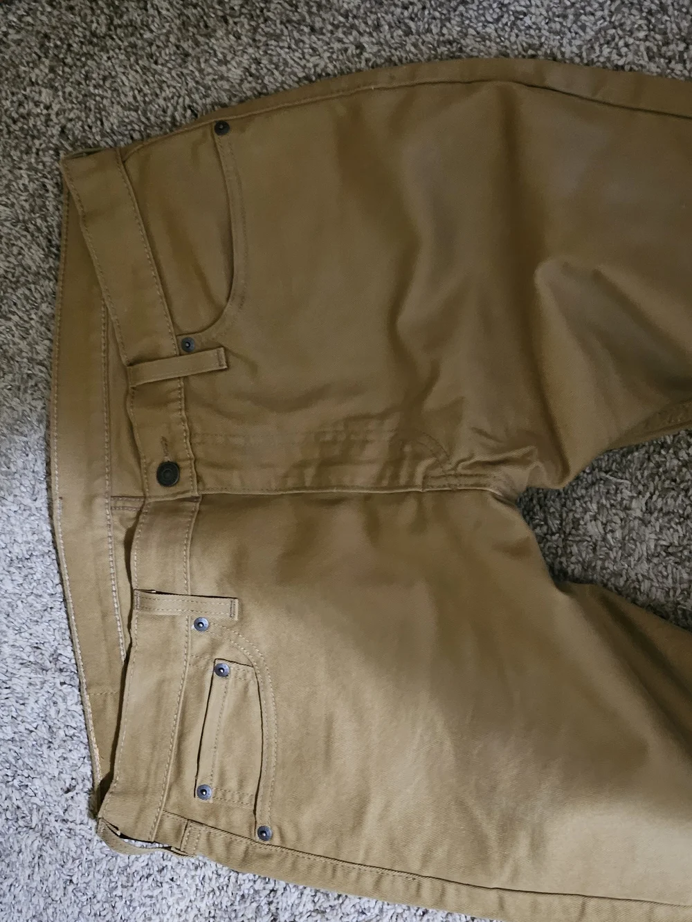 Levi's Tan Khaki Jeans with Red Patch